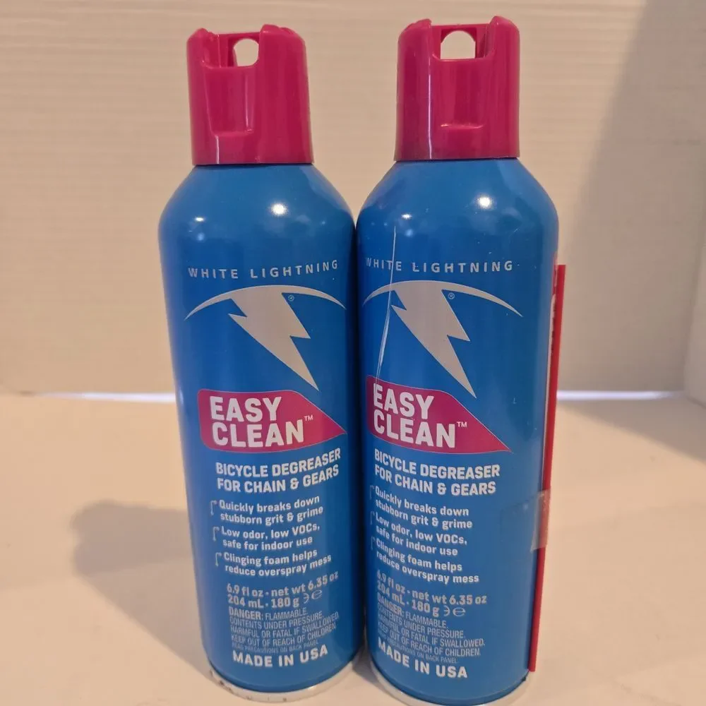2 New White Lightning Easy Clean 6 Oz Degreaser For Bicycle‎ Chain & Gears